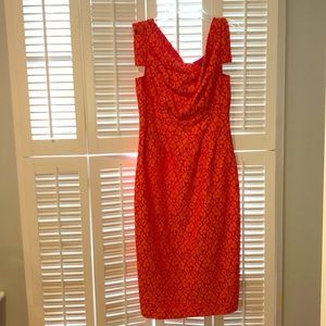 Black halo eyelet midi dress